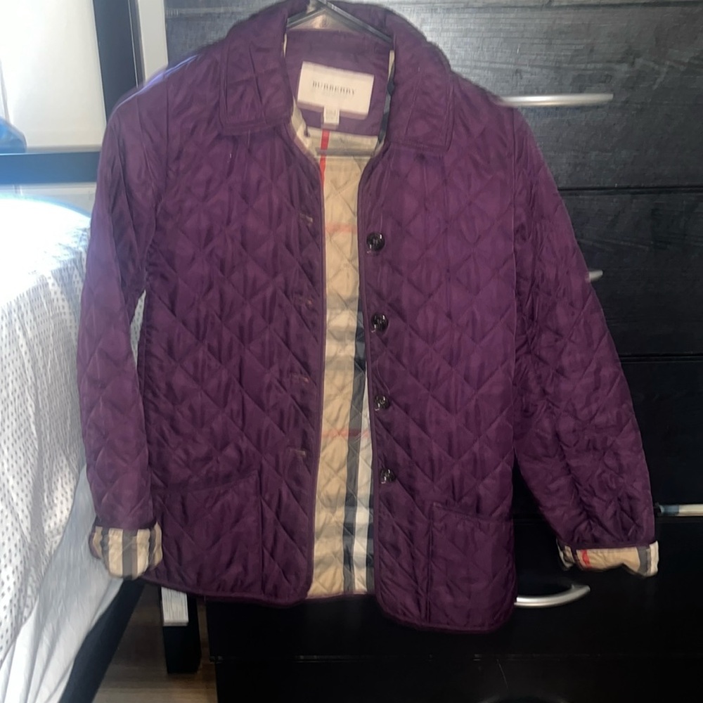Burberry kids quilted jacket